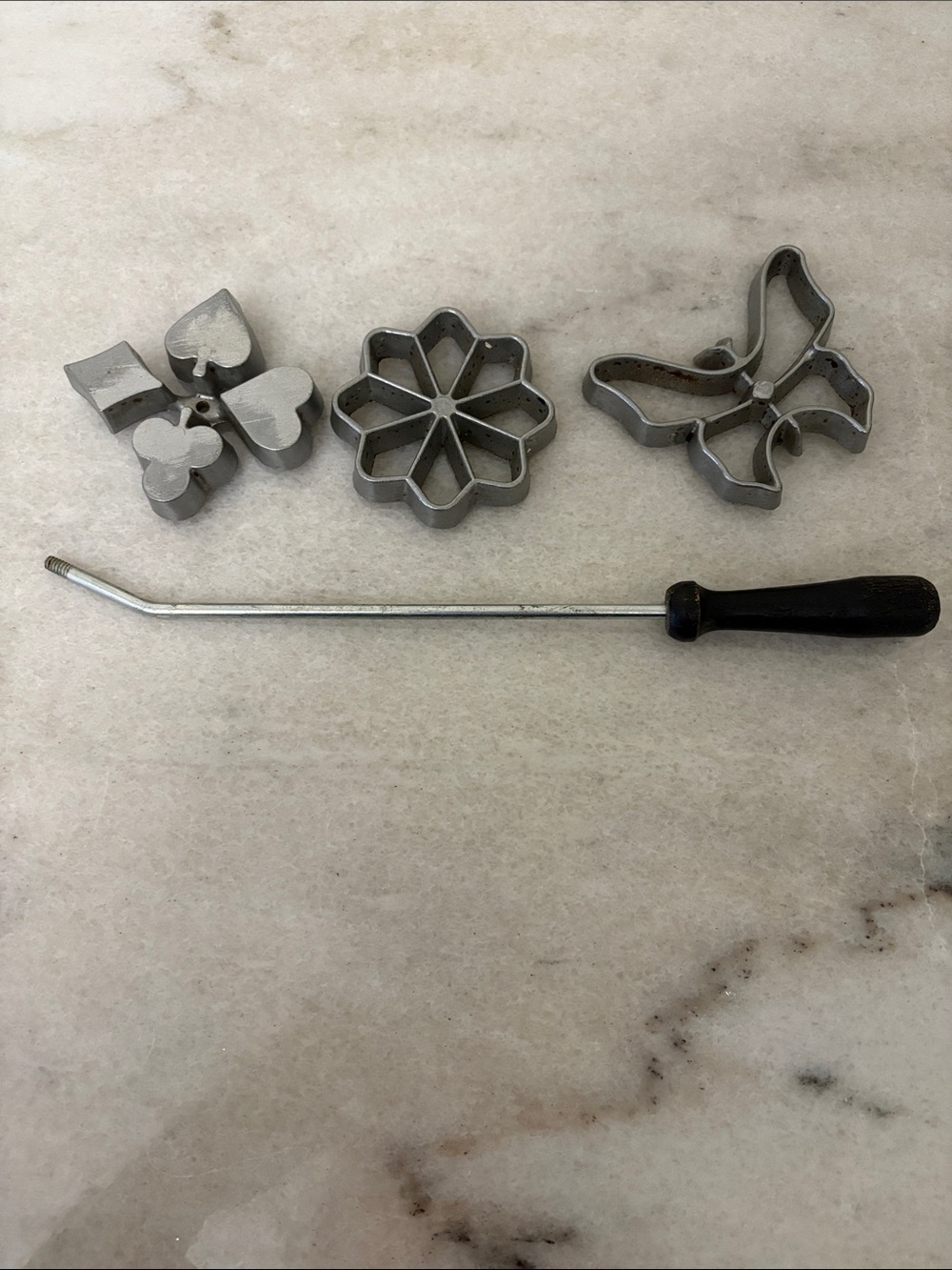 Silver Metal Cookie Cutter Set